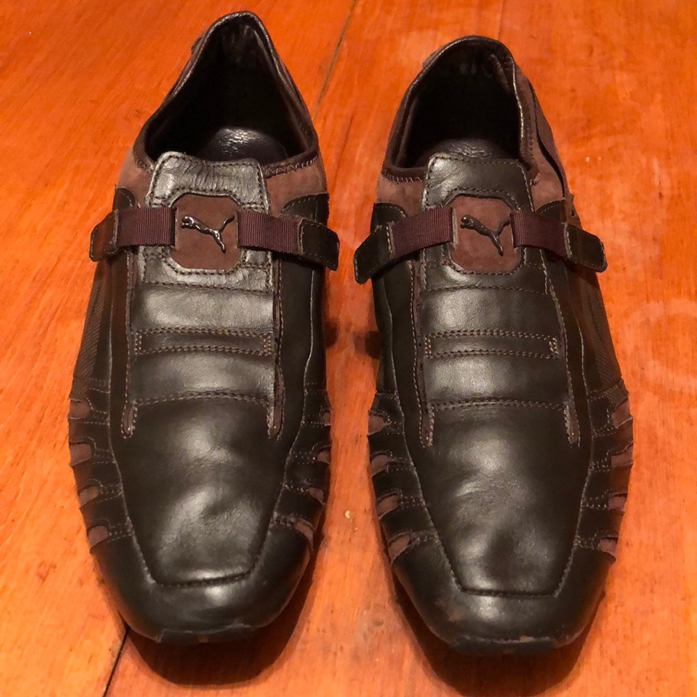 PUMA leather casual slip-ons